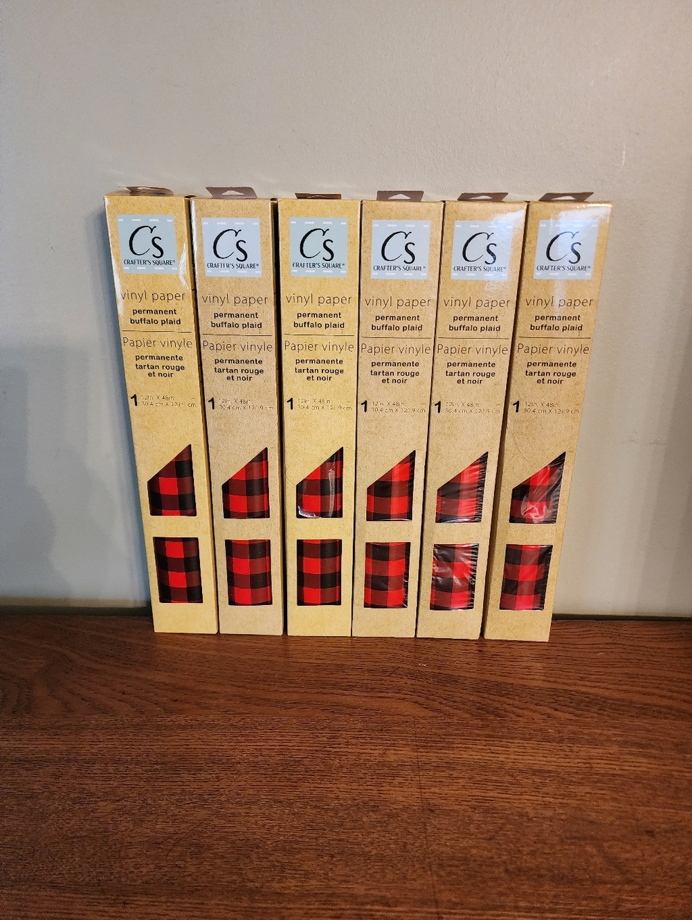 Lot Of 6 Crafter's Square Vinyl 12"x48"